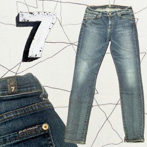 7 For All Mankind Skinny Jeans Mid-Rise